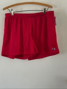 Champion red sideline mesh athletic shorts Size Large